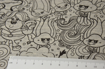 Jersey TROLLS ♣ grau meliert schwarz